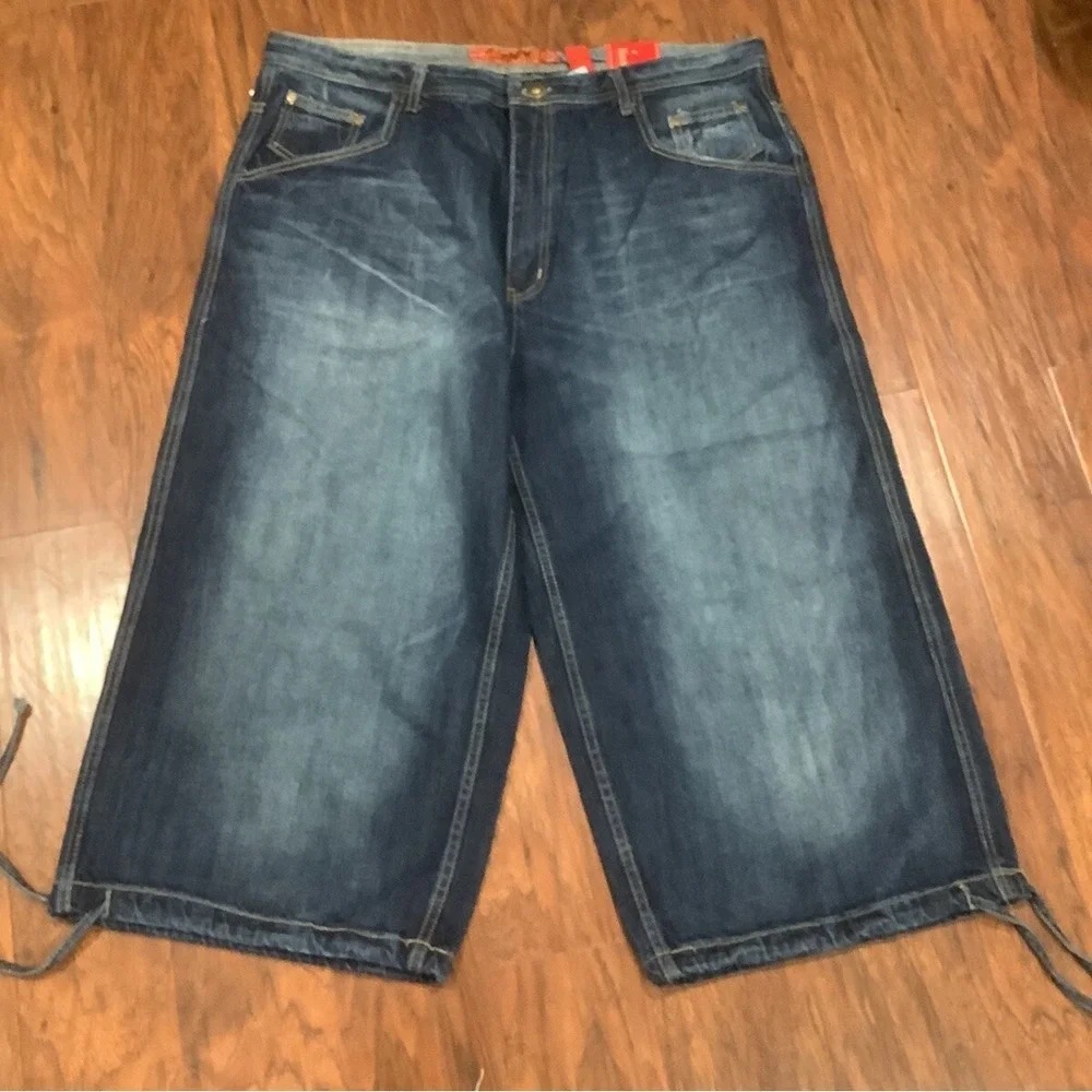 Vintage Roadblock Jeans Men's 40 Baggy Shorts Rap Y2K Hip Hop
